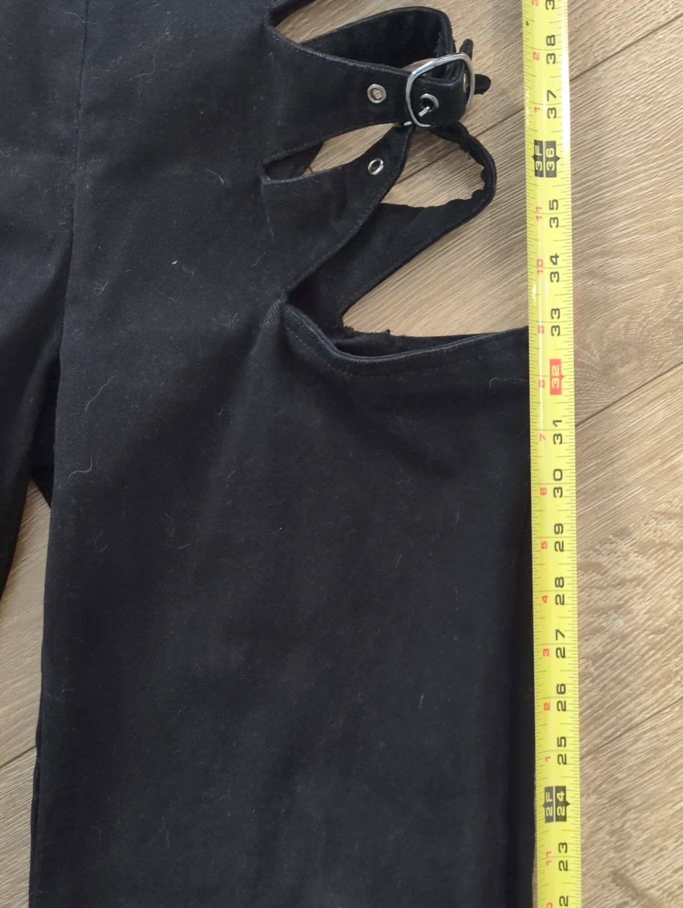 Defi Pans Ins Black Buckle Goth Punk Emo - Size S — image 8 of 8